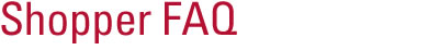 Shopper FAQ